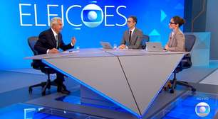 Renata Vasconcellos eleva voz para conseguir fazer pergunta a Caiado durante sabatina na Globo