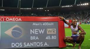 Alison dos Santos bate recorde mundial nos 400m com barreiras; Veja a prova