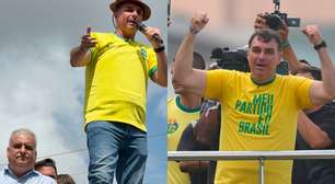 Flávio Bolsonaro volta a ser visto com colete à prova de balas em agenda de campanha em Alagoas
