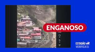 Vídeo de 2025 circula como se mostrasse enchentes no Nepal e Tibete