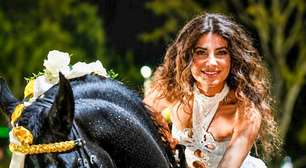 Paula Fernandes volta a Barretos após 10 anos, se apresenta a cavalo e aposta em vestido branco de recortes