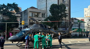 Pouso inédito de helicóptero em avenida de Porto Alegre marca Treinamento de Emergência