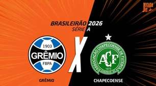 Grêmio x Chapecoense: onde assistir, escalações e arbitragem