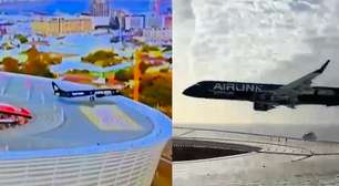 Não é IA: aviões da Embraer impressionam com voo rasante sobre estádio na África do Sul