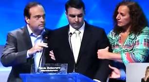 Jandira provoca Flávio Bolsonaro antes de sabatina na Globo e lembra mal-estar em debate: 'Beba água', 'Não vou estar aí para te segurar'