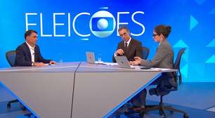 Renata 'salva' Tralli ao mostrar folha com pergunta que ele não achava ao entrevistar Flávio