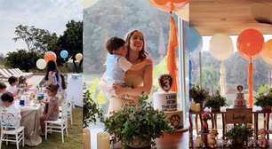 Festa rústica na fazenda com bolo simples de 2 andares e personagens da Patrulha Canina: Fabiana Justus comemora 3 anos do filho Luigi com festinha intimista e encanta a web. Veja fotos!