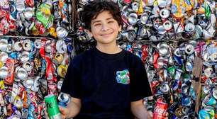 Menino de 13 anos transforma 34 toneladas de latinhas em R$127 mil e chama atenção pela história