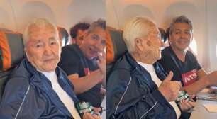 Aos 99 anos, idoso realiza o sonho de viajar de avião pela primeira vez: 'Que emoção'