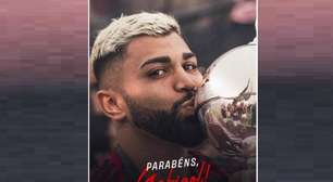 Fla homenageia Gabigol pelo aniversário e atacante repercute