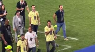 Marcos Lamacchia acompanha jogo do Vasco em São Januário