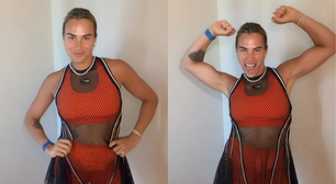 Tenista número 1 do mundo, Aryna Sabalenka rebate críticas por look com transparência