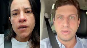Raquel Lyra se emociona ao falar sobre cartazes do marido espalhados pelo Recife: 'Respeite minha dor'