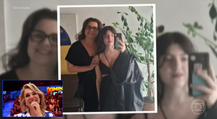 Isabel Teixeira recebe homenagem emocionante da filha no Domingão