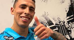 A declaração de Christian Oliva após marcar seu primeiro gol pelo Santos