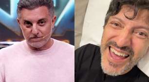 Luciano Huck se emociona ao falar com Lito Sousa no 'Domingão': 'Muito carinho por você'
