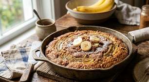 Bolo de banana na frigideira: saudável, rápido e sem forno
