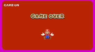 Game Over do Mario foi feito pra te animar e não pra te deprimir