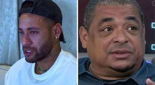 Neymar manda recado no privado para Vampeta após críticas e ex-jogador lê ao vivo: 'Cuidado'