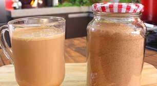Capuccino caseiro cremoso e delicioso, uma bebida prática igual de cafeteria para você fazer em casa