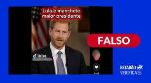 Vídeo do príncipe Harry tem áudio adulterado para incluir elogios a Lula