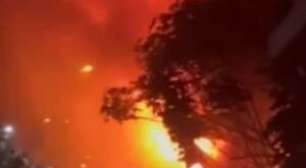 Incêndio destrói estabelecimento em frente ao Hospital Otávio de Freitas no Recife