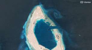 China levou apenas dez meses para construir uma ilha artificial militar usando um milhão de toneladas de areia