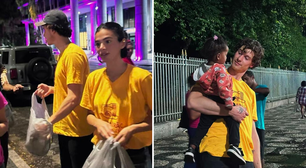 Bruna Marquezine e Shawn Mendes ajudam a distribuir mais de 3 mil quentinhas no Rio; Veja vídeo