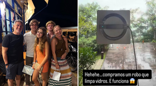 Luciano Huck compra robô para limpar os vidros da mansão que mora com a família