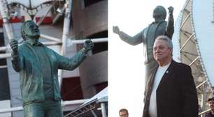 Internacional inaugura estátua de Abel Braga no Beira-Rio