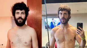 Diogo Defante revela transformação física após um ano de dedicação