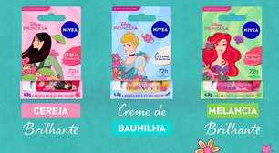 NIVEA lança hidratantes labiais com embalagens de Princesas Disney