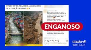 Fotos de 'antes' e 'depois' de tragédia no Nepal foram criadas com inteligência artificial
