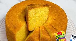 Bolo de flocão com creme de leite feito de forma simples, que fica fofinho, macio e super gostoso