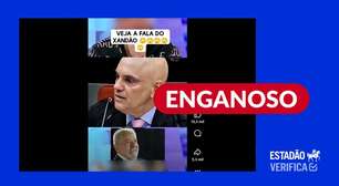 Moraes não falou em contar votos em sala escura do TSE; vídeo mostra crítica a frase de Bolsonaro