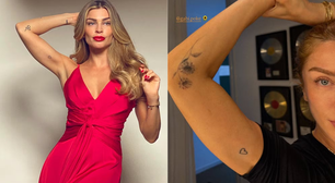 Apagou? Grazi Massafera surge com novo desenho no lugar em que tinha tatuado o nome da filha