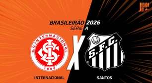 Internacional x Santos: onde assistir, escalações e arbitragem
