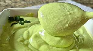 Maionese verde de lanchonete cremosa e bem temperada, para transformar o sabor dos seus lanches e hambúrgueres