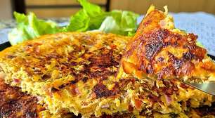Omelete recheada e bem temperada, uma refeição completa, prática e super saborosa
