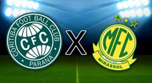 Coritiba x Mirassol pelo Brasileirão: onde assistir ao vivo, horário e escalação