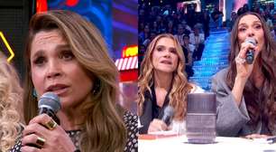 Flávia Alessandra é rebatida por Ingrid Guimarães e Mônica Martelli no 'Domingão': 'Não vem se enturmar'