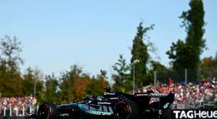 F1: Russell lidera GP da Itália após abandono de Stroll; Antonelli é 4º