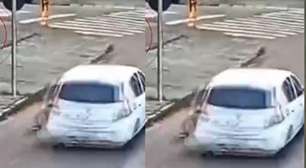 Adolescente é arrastada por carro de aplicativo no interior de SP: 'Fiquei grudada no carro'