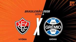 Vitória x Grêmio, AO VIVO, com a Voz do Esporte, às 18h30