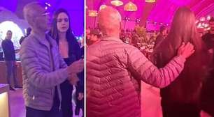 Romário curte Rock in Rio com affair que o acompanha há quatro anos