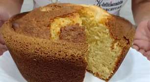 Bolo caçarola feito no liquidificador de um jeito rápido e fácil, que fica cremoso e super gostoso