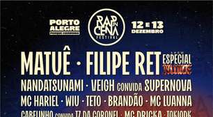 Rap in Cena anuncia line-up com Matuê, Filipe Ret, Veigh e outros nomes para edição de 2026