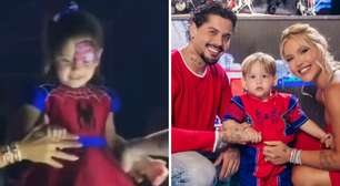 Maria Flor tenta unir Virginia e Zé Felipe durante aniversário do irmão; veja a cena
