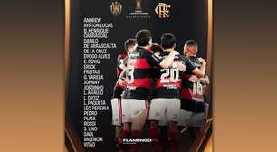 Flamengo divulga relacionados para a Libertadores