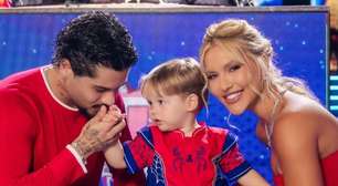 Virginia e Zé Felipe posam juntos em festa de aniversário de filho caçula